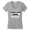 I Love Someone with Carcionid Cancer to The Moon and Back to Infinity Women's V-Neck T-Shirt