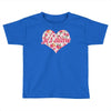 Jet'aime Flower Heart Toddler T-shirt
