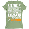 Strong Independent Motivated Gemini Ladies Fitted T-Shirt