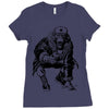 comunist monkey Ladies Fitted T-Shirt