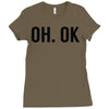oh ok awesome Ladies Fitted T-Shirt