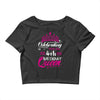 Celebrating With the 4th Birthday Queen Crop Top