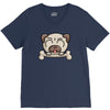 cute pug dog V-Neck Tee