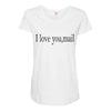 i love you mail Maternity Scoop Neck T-shirt