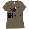 get high Ladies Fitted T-Shirt