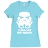 support the troops Ladies Fitted T-Shirt