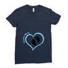 Custom baby boy name maternity design Ladies Fitted T-Shirt