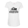Faith Can Move Mountains Maternity Scoop Neck T-shirt