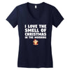 smell of christmas in the morning Women's V-Neck T-Shirt