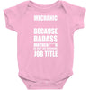 badass mechanic Baby Onesie