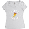 Pizza Power Women's Triblend Scoop T-shirt