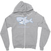 it's shark week y'all Zipper Hoodie
