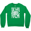 buy me car parts and tell me i'm pretty mechanic turbo nfs fan Crewneck Sweatshirt