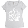 together we make a family 2 Women's Triblend Scoop T-shirt