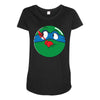who watches the pizza Maternity Scoop Neck T-shirt