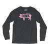 pig oink funny Long Sleeve Shirts