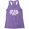 roses are red violets are blue i have five fingers the middle ones for Racerback Tank