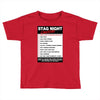 funny stag night checklist, ideal gift, christmas present Toddler T-shirt