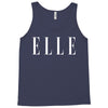 elle white logo Tank Top