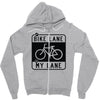 bike lane Zipper Hoodie