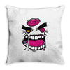 angry zombie Throw Pillow