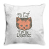 my cat is on the internet Throw Pillow