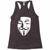 v per vendetta face film horror cinema&amp;tv Racerback Tank