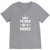 Father of a Prince-Son of a King V-Neck Tee