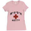 mash 4077th tv division vintage style Ladies Fitted T-Shirt