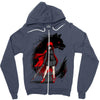 red revenge Zipper Hoodie