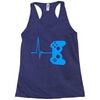 game heart beat Racerback Tank