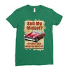 sell midget ideal birthday gift or present Ladies Fitted T-Shirt