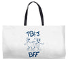 peanut butter and jelly bff Weekender Totes