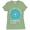 aperture science volunteer Ladies Fitted T-Shirt