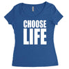 choose life Women's Triblend Scoop T-shirt