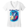 Surfing Time Women's V-Neck T-Shirt