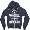 i get awesome husband Zipper Hoodie