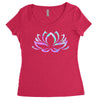 hologram lotus Women's Triblend Scoop T-shirt