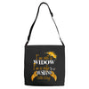i'm not a widow i'm a wife to a husband with wings Adjustable Strap Totes