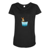 Jumping See Maternity Scoop Neck T-shirt