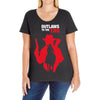 outlaws to the end Ladies Curvy T-Shirt