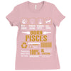 Born Pisces Multitasking Problem Solving Tees Ladies Fitted T-Shirt