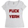 fuck yeah Women's Triblend Scoop T-shirt