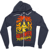 crazy halloween pit lady Zipper Hoodie