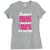 I Wear Pink For My Wife Ladies Fitted T-Shirt
