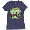 zombie monster Ladies Fitted T-Shirt