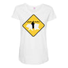 bear shark Maternity Scoop Neck T-shirt