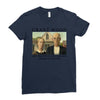 Grant Wood American Gothic Ladies Fitted T-Shirt