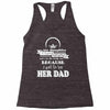 i get awesome husband Racerback Tank
