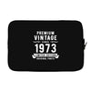 Premium Vintage Since 1973 Limited Edition Original Parts Laptop sleeve